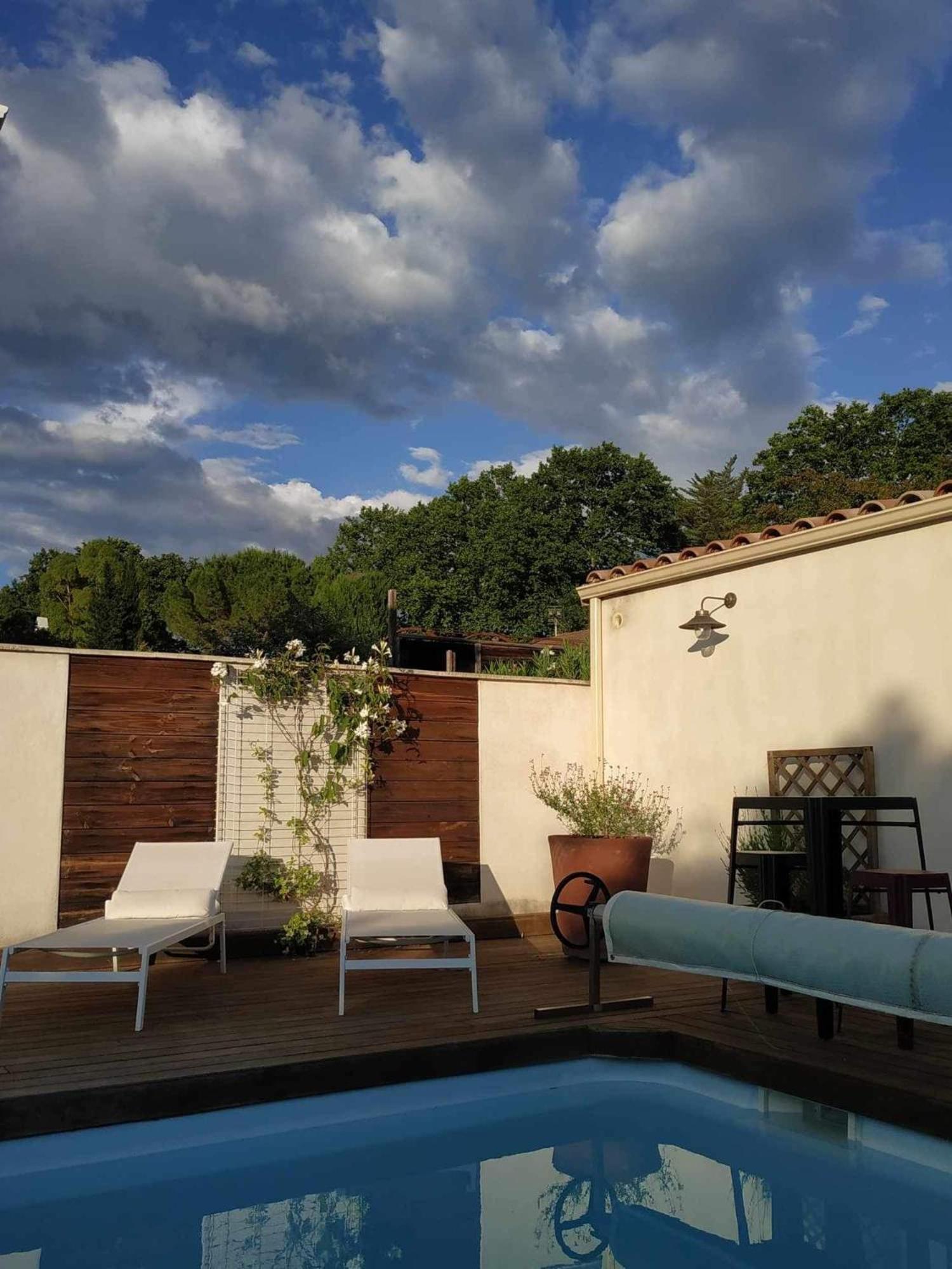 Chambre Studio Independante Au Calme Vue Sur Piscine Teyran Zewnętrze zdjęcie